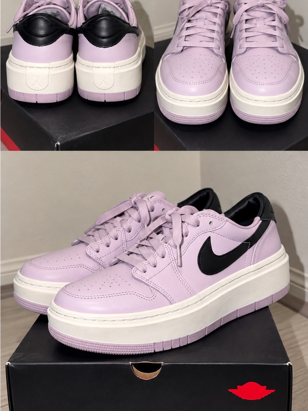 Nike Jordan Air Jordan 1 Elevate Low Iced Lilac/Sail/Black Leather